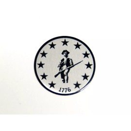 UNIVERSAL USA AMERICA AMERICAN 1 ROUND 1776 MINUTE MAN ALUMINUM EMBLEMS BADGES RARE