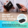 ExcelMark Paid Self Inking Rubber Stamp - Red Ink with