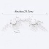 Yean Wedding Flower Hair Comb Pearl Bridal Hair Accessories Crystal