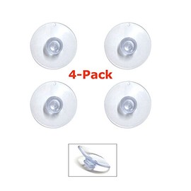 Ramtech 4-Pack Suction Cups Replacement Kit for Radar Laser Detector Windshield Mounts for Escort Passport 4200 4500 4600 5000 6800 7500 7500s 8500 8500 X50 9500i 9500ix C65 S55 SC55 X70 X80, SCLD