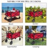 ABCCANOPY Folding Collapsible Utility Wagon Cart Outdoor Garden Shopping Camping