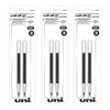 Uniball Signo 207 Gel Pen Refills, 0.5mm Micro Point, Black