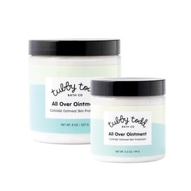 TUBBY TODD Pomada para Todo - Crema para Eczema de Bebé, Crema Multiusos para Piel Sensible, Seca e Irritación de Bebé, Libre de Esteroides y Gluten, Sin Fragancia, 3.5 oz y 8 oz, Paquete de 2