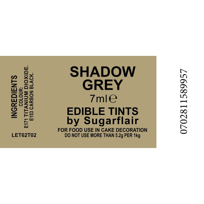 2 x Sugarflair Shadow Grey Edible Blossom Tint Food Colour