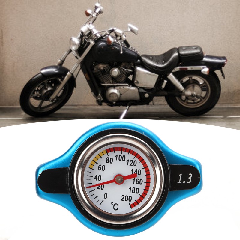 Aluminum Alloy Radiator Cap with Temperature Gauge Pressure Adjustment Leakproof
