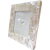 Tizo 3"x3" Square White Mother of Pearl Frame, Made in