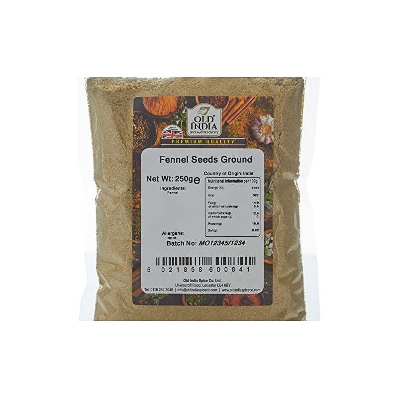 Old India Fennel Seeds Ground 250g