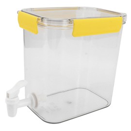 Refrigerator Cold Kettle 3.5L with Faucet Multifunctional PET Economical Practical Fridge Beverage Drink Dispenser for Party Drink Juice Iced Tea Yellow
