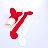 Deko und Band Felt Napkin Rings – Heart – Red