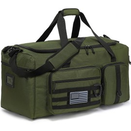 120L Extra Large Duffle Bag for Men, 32" Heavy Duty Sports Gym and Travel Duffel Bag with Shoes Compartment, Equipment Gear Bag for Football Soccer Baseball Hockey Helmets Pads, XL Giant Green