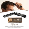 Metal Hair & Beard & Mustache Comb, Multifunctional Folding EDC