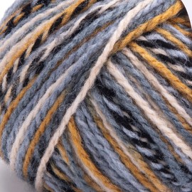 YarnArt Medium Weight Variegated Wool Yarn - Soft Hand Knitting Yarn for Winter Projects, Scarves, Hats, Sweaters, Cardigans, Socks (331)