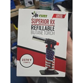 Kitchen Jo Chef Adjustable butane  Kitchen Torch refillable