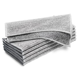NESTLY 6 Pcs New Upgraded Model Non Scratch Wire Dishcloth, Double-Sided Steel Wire Bamboo Charcoal Dish Cloths for Washing Dishes, Desktop, Stove Tops