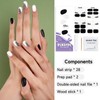 Semi Cured Gel Nail Strips, 28 pcs Gel Nail Strips