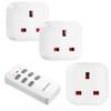 SURAIELEC Remote Control Plug Socket UK, 100Ft Wireless Light Switch,