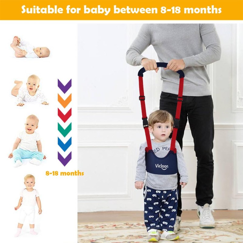 Vicloon Baby Walker Walking Aid for Baby, Adjustable Baby Walking