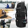 Rexmica Fishing Backpack Holds 8 Rods & Reels, Fishing Tackle