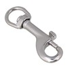BQLZR 70mm Silver 304 Stainless Steel Swivel-Eye Bolt Snap Hook
