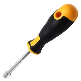 Piutouyar 10mm Socket Wrench Screwdriver, Hex Nut Driver, Steel Cushion Grip Screwdriver for Hand-Making, Repairs