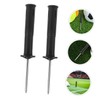 Gatuida 3pcs Soccer Corner Flags Spring Mount Ground Nail Agility