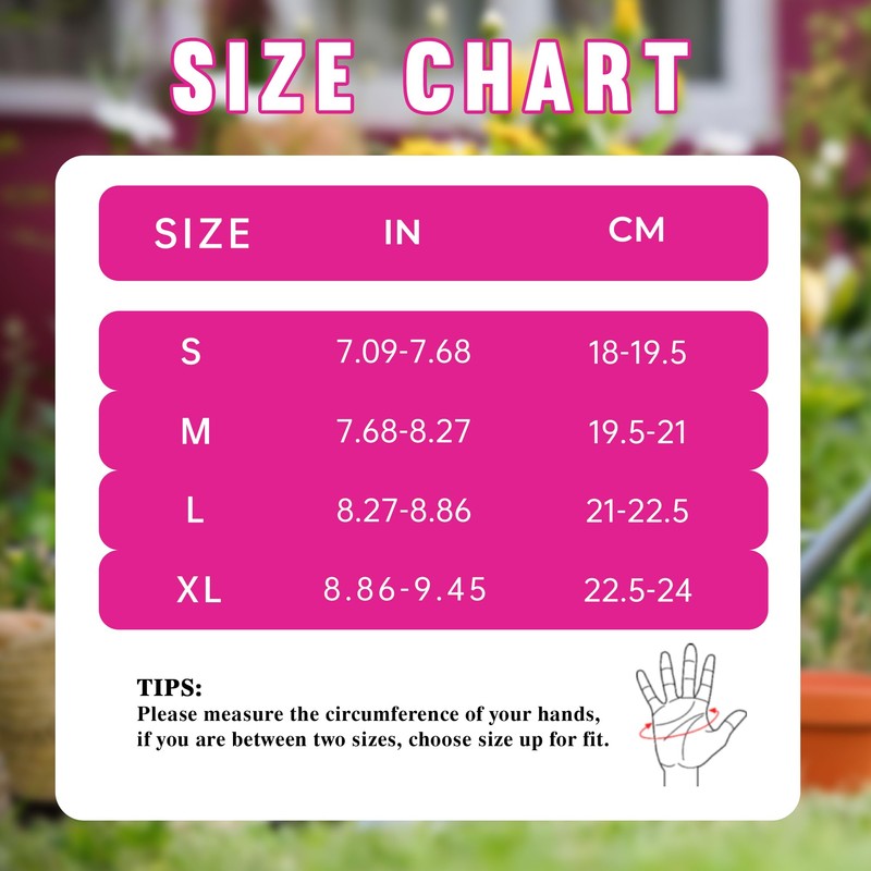 HANDLANDY Ladies Leather Gardening Gloves, Thorn Proof Long Gauntlet Garden