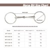 BARN & STABLE Horse Snaffle Bit Durable H-Ring Bit for