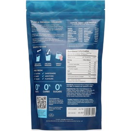 CORREXIKO Marine Collagen Powder Supplement Unflavoured - 10,000mg Double Hydrolysed Collagen Peptides per Serving - Formulated for Maximum Absorption - for Hair, Skin & Nails - 140g, 14 Servings