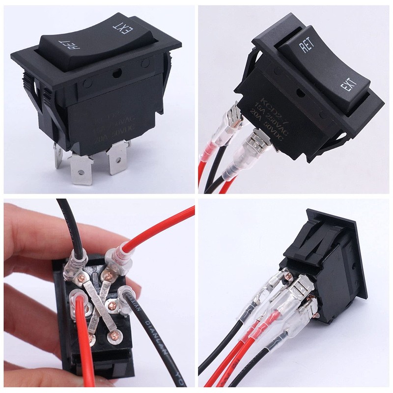 weideer Power Stabilizer Switch RV Jacks Leveling Momentary Reverse Polarity