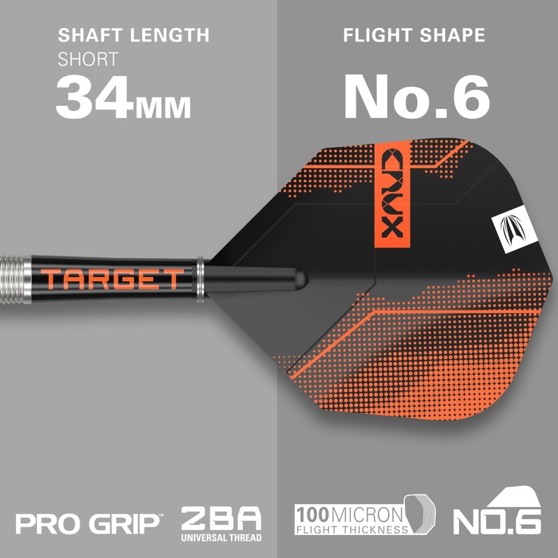 Target Darts Crux 02 25G 90% Tungsten Swiss Point Steel