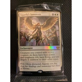 MTG - Innistrad Crimson Vow Sigarda's Summons foil and 20 foil land lot