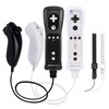 2 Pack Wii Controllers with Motion Plus, Includes Black and
