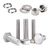 60 Pieces M5 x 30 Stainless Steel Hexagon Screws with