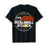 Es ist Pickleball o Clock | Pickleball T-Shirt, black