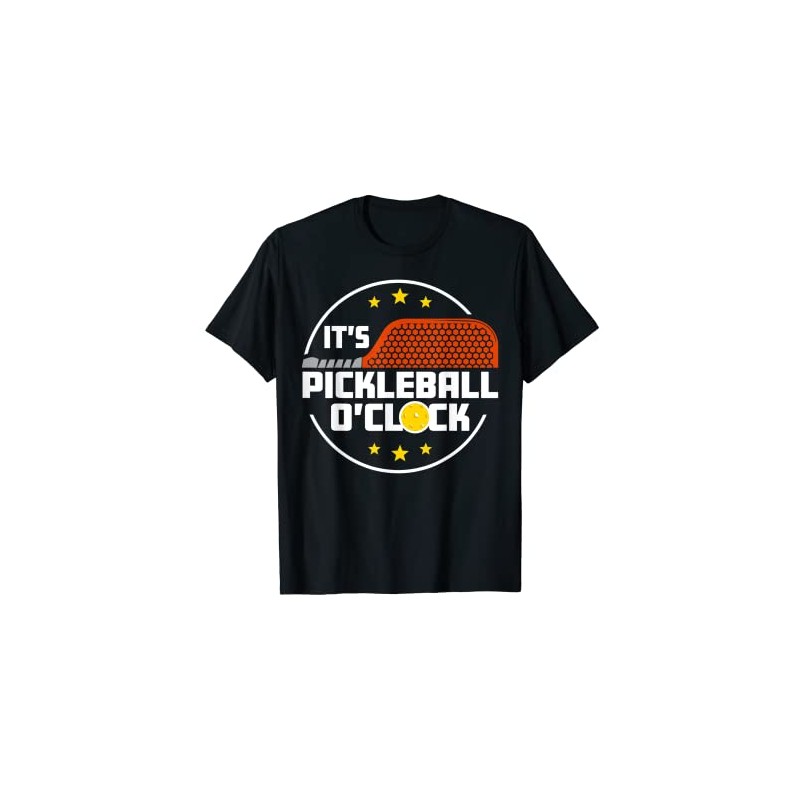 Es ist Pickleball o Clock | Pickleball T-Shirt, black