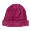 Ladies Soft Chenille Thermal-Lined Hat & Gloves Set - Berry
