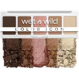 Wet n Wild Paleta de Sombras Color Icon 5 Pan Walking On Eggshells Tonos Neutros Rosados con Acabado Mate y Satinado, Alta Pigmentación, Larga Duración, Vegana y Cruelty-Free, Tamaño para cosmetiquera o kit de maquillaje
