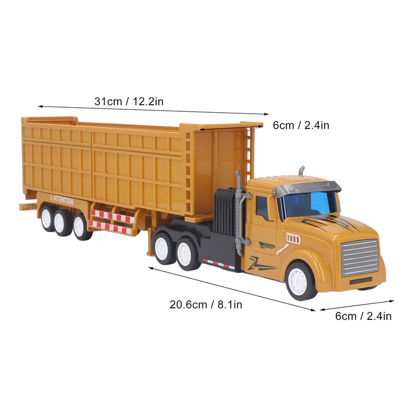 Kids Truck Toy Extended Dump Truck Good Simulation Detachable Carriage