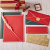 50 Pack Christmas Stationery Set with Envelopes, 8.5x11 Inches