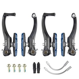 Chooee Bicycle V Brake, Aluminium V-Brake Brake Set, Black/Blue