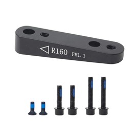 RLECS Road Hydraulic Disc Brake Adapter Black Aluminium Rear Disc Brake Bracket 160mm Direct Mount Disc Brake Rear Adapter for Bicycle and Road Bike Rear Disc Brake