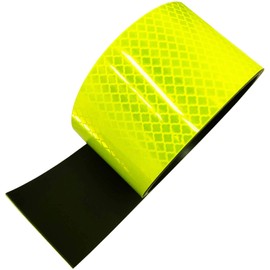 Nitto L Materials PHS-MAGNET50LY Fluorescent Lemon Prismatic Reflective Magnet Sheet, 2.0 inches (50 mm) x 3.3 ft (1 m)