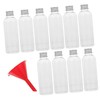 ULTECHNOVO 10pcs Refillable Travel Bottles with Aluminum Lids Containers for