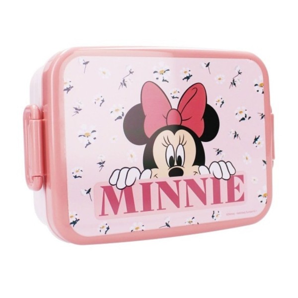 My sweety pop - Boîte à goûter - Lunch box – Minnie Mouse - Pour enfant - Crèche - Maternelle - Ecole - Vacances - Repas - 16 cm - Pour Fille - Rose - Idée Cadeau
