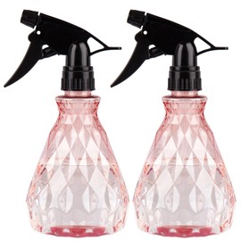 wugongshan 2 Pcs Spray Bottles, 500 ml/17 oz Empty Water Spray Bottles, Plastic Reusable Adjustable Mist Sprayer Squirt Bottles Containers Refillable for Cleaning Solutions, Gardening, Plants (Pink)
