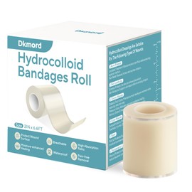 Hydrocolloid Bandages for Wound Care Dressing, 6.6ft Hydrocolloid Roll DIY Size & Shape Hydrocolloid Patch with Self-Adhesive for Burn, Blister, Acne Care (2in x 6.6ft)