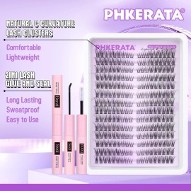 Wispy Lash Extension Kit Natural Lash Clusters Kit DIY Eyelash Extensions Kit...