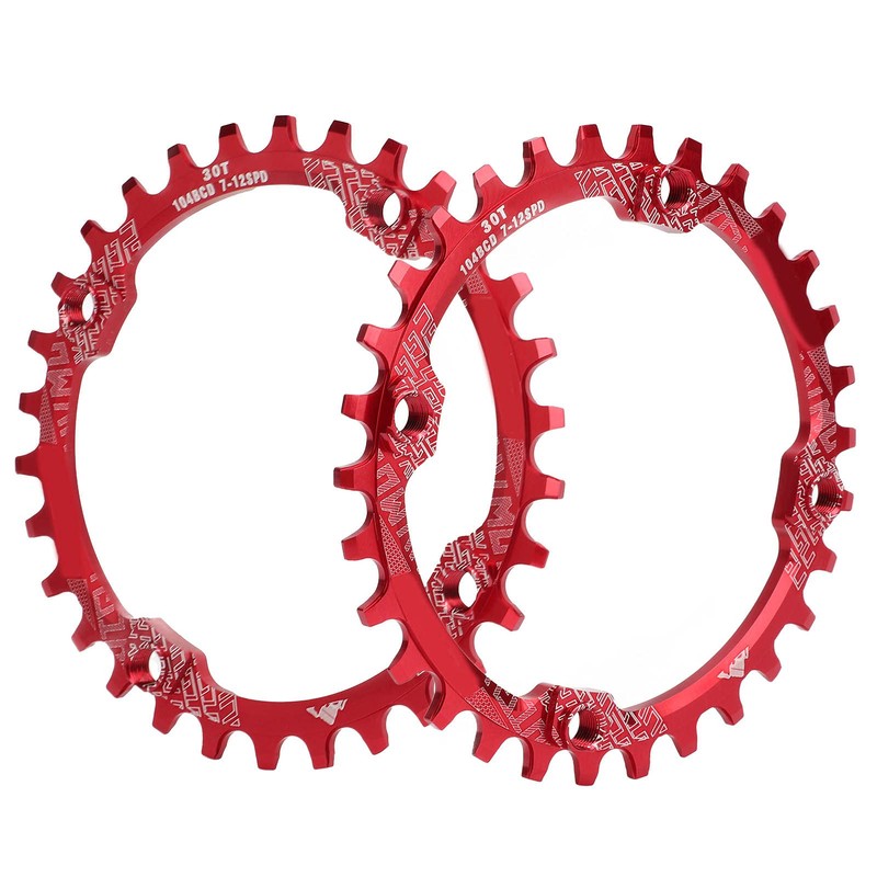 Bicycle Chainring, 30T 104 mm BCD Aluminium Alloy Single Speed