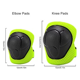 Kids Knee Pads and Elbow Pads Set | Toddler Protective Gear Set with Wrist Guards | BIK-e Skateboard Inline Sports Volleyball Football Protective Pas Set for Kids Toddler Youth