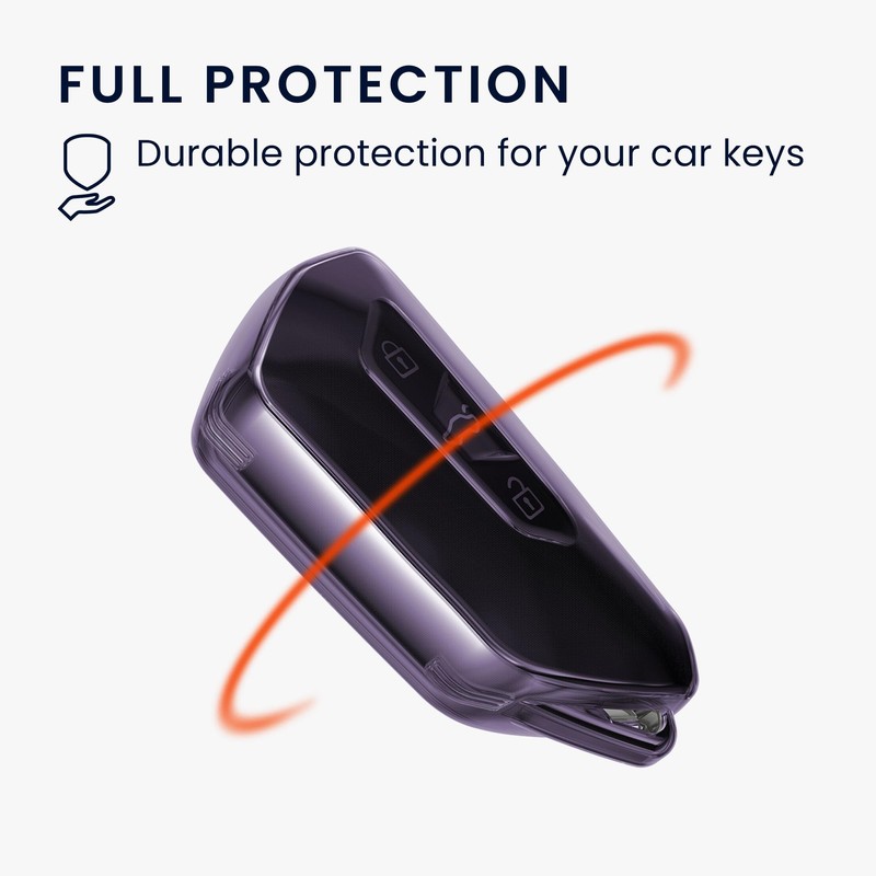 Kwmobile Key Case Compatible With VW Golf 8 3 Button